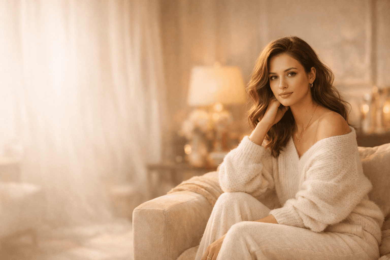 Elegant creator image representing a premium, branded support page.