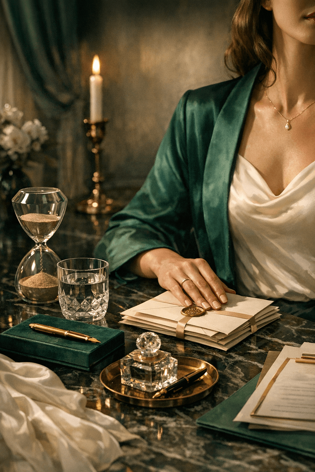 Editorial premium control image representing review, structure, and higher-touch creator tooling.